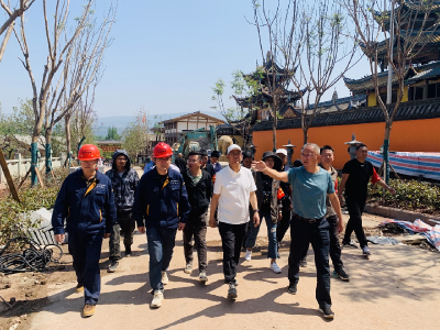 西昌市市长马廷贵一行调研大石板社区民宿改造提升项目